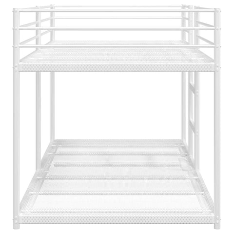 vidaXL Bunk Bed without Mattress White 90x200 cm Steel
