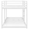 vidaXL Bunk Bed without Mattress White 90x200 cm Steel
