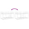 vidaXL Bunk Bed without Mattress White 90x200 cm Steel
