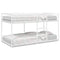 vidaXL Bunk Bed without Mattress White 100x190 cm Steel