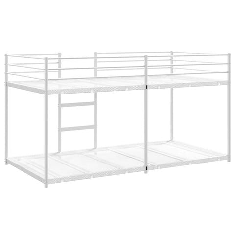 vidaXL Bunk Bed without Mattress White 100x190 cm Steel