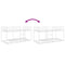 vidaXL Bunk Bed without Mattress White 100x190 cm Steel