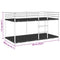 vidaXL Bunk Bed without Mattress White 100x190 cm Steel
