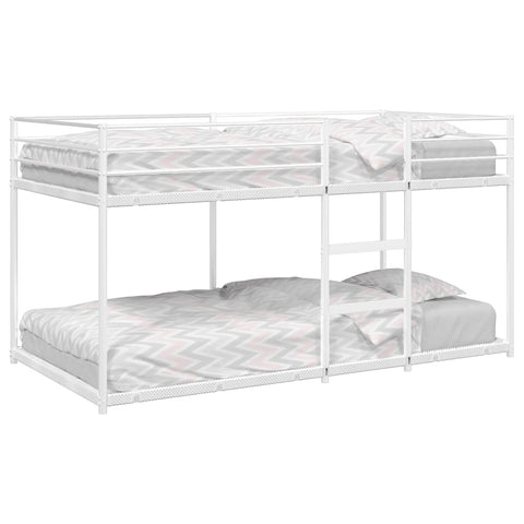 vidaXL Bunk Bed without Mattress White 100x190 cm Steel