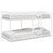 vidaXL Bunk Bed without Mattress White 100x200 cm Steel