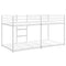 vidaXL Bunk Bed without Mattress White 100x200 cm Steel