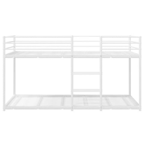 vidaXL Bunk Bed without Mattress White 107x203 cm Steel