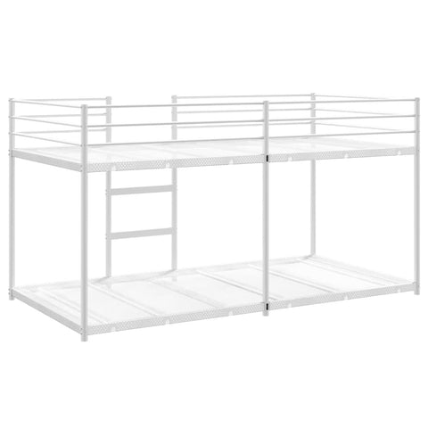 vidaXL Bunk Bed without Mattress White 107x203 cm Steel