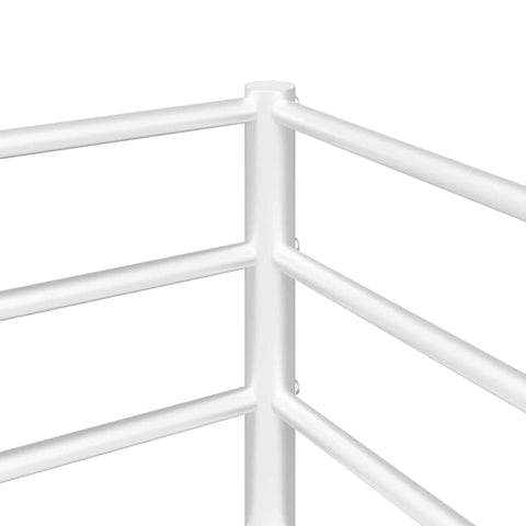 vidaXL Bunk Bed without Mattress White 107x203 cm Steel