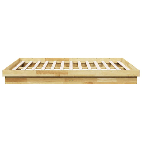vidaXL Bed Frame without Mattress 200x200 cm Solid Wood Oak