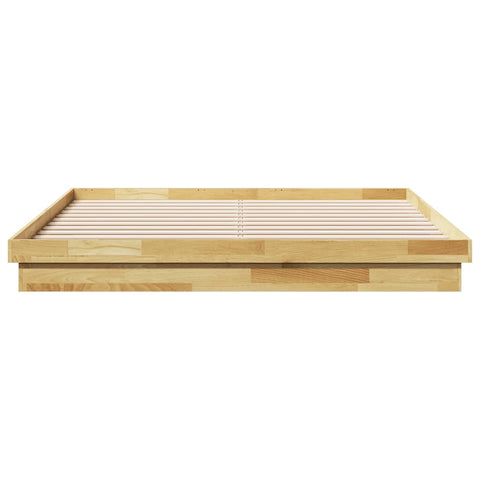vidaXL Bed Frame without Mattress 180x200 cm Super King Solid Wood Oak