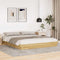 vidaXL Bed Frame without Mattress 180x200 cm Super King Solid Wood Oak