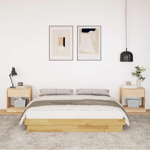 vidaXL Bed Frame without Mattress 160x200 cm Solid Wood Oak