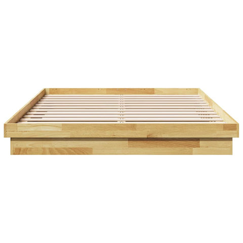 vidaXL Bed Frame without Mattress 140x200 cm Solid Wood Oak