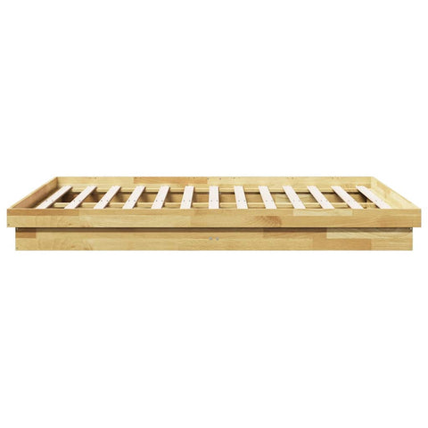 vidaXL Bed Frame without Mattress 140x200 cm Solid Wood Oak
