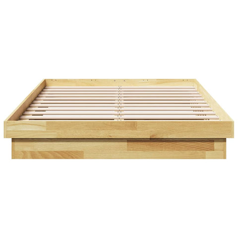 vidaXL Bed Frame without Mattress 120x200 cm Solid Wood Oak