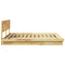 vidaXL Bed Frame with Headboard without Mattress 180x200 cm Super King Solid Wood Oak