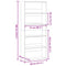 vidaXL Book Cabinet Old Wood 80x30x189 cm Engineered Wood