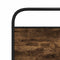vidaXL Metal Bed Frame without Mattress Smoked Oak 183x213 cm