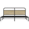 vidaXL Metal Bed Frame without Mattress Sonoma Oak 183x213 cm