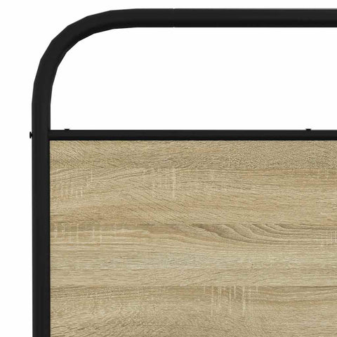 vidaXL Metal Bed Frame without Mattress Sonoma Oak 183x213 cm