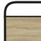 vidaXL Metal Bed Frame without Mattress Sonoma Oak 183x213 cm