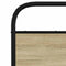 vidaXL Metal Bed Frame without Mattress Sonoma Oak 140x190 cm