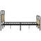vidaXL Metal Bed Frame without Mattress Sonoma Oak 150x200 cm King Size