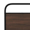 vidaXL Metal Bed Frame without Mattress Brown Oak 150x200 cm King Size