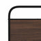 vidaXL Metal Bed Frame without Mattress Brown Oak 193x203 cm