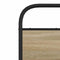 vidaXL Metal Bed Frame without Mattress Smoked Oak 160x200 cm