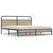 vidaXL Metal Bed Frame without Mattress Smoked Oak 180x200 cm Super King