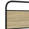 vidaXL Metal Bed Frame without Mattress Sonoma Oak 180x200 cm Super King
