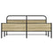 vidaXL Metal Bed Frame without Mattress Sonoma Oak 183x213 cm