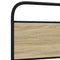 vidaXL Metal Bed Frame without Mattress Sonoma Oak 200x200 cm