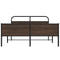 vidaXL Metal Bed Frame without Mattress Brown Oak 160x200 cm