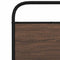 vidaXL Metal Bed Frame without Mattress Brown Oak 160x200 cm