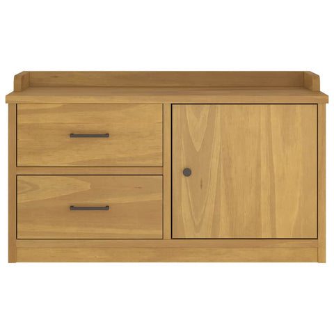 vidaXL Hallway Bench SANDNES 87x40x50 cm Solid Wood Pine