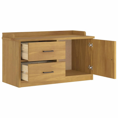 vidaXL Hallway Bench SANDNES 87x40x50 cm Solid Wood Pine