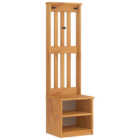vidaXL Hall Tree SANDNES 45x40x159.5 cm Solid Wood Pine