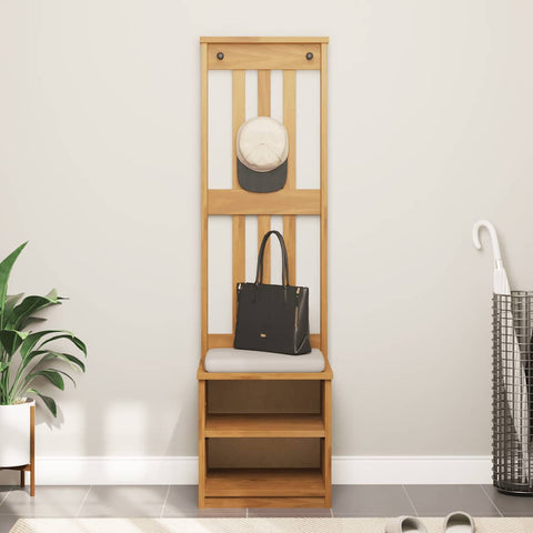 vidaXL Hall Tree SANDNES 45x40x159.5 cm Solid Wood Pine