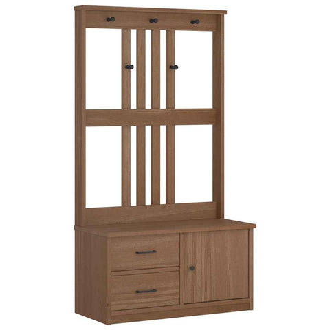 vidaXL Hall Tree SANDENS 87x40x159.5cm Solid Wood Pine