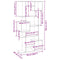 vidaXL Book Cabinet Artisian Oak 92x29x188 cm Engineered Wood