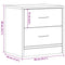 vidaXL Bedside Cabinet Old Wood 40x30x40 cm Engineered Wood