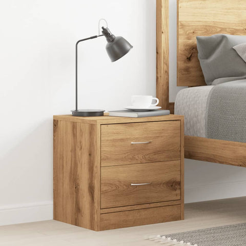 vidaXL Bedside Cabinet Artisian Oak 40x30x40 cm Engineered Wood