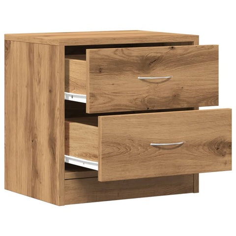 vidaXL Bedside Cabinet Artisian Oak 40x30x40 cm Engineered Wood