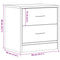 vidaXL Bedside Cabinet Artisian Oak 40x30x40 cm Engineered Wood