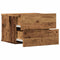 vidaXL Wall-mounted Bedside Cabinet Old Wood 40x32x30 cm