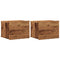 vidaXL Wall-mounted Bedside Cabinets 2 pcs Old Wood 40x32x30 cm