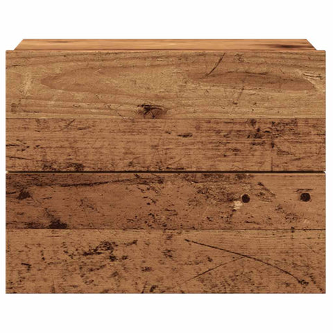 vidaXL Wall-mounted Bedside Cabinets 2 pcs Old Wood 40x32x30 cm